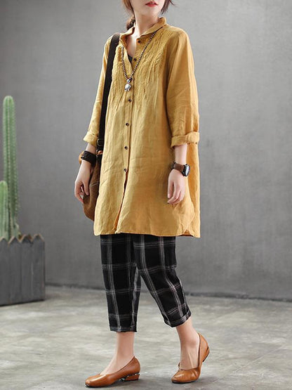 Vintage Summer Lapel Shirt