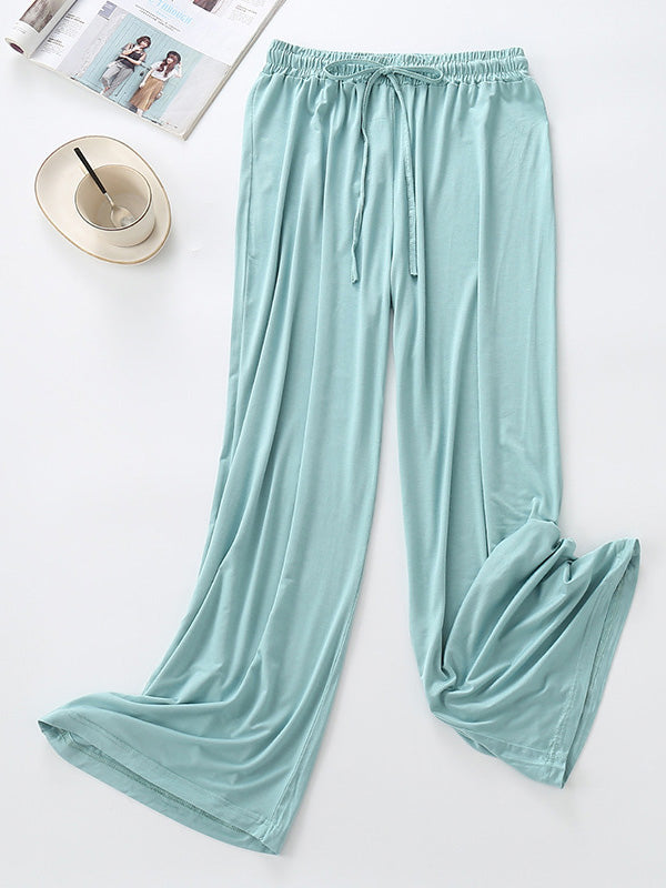 Comfortable Solid Color Modal Pajama Pants