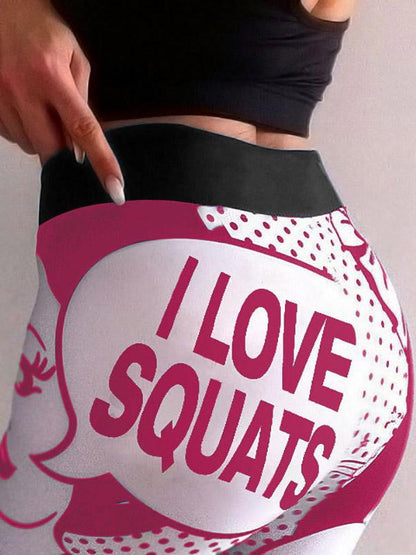 Printed Wrap Yoga Bottoms