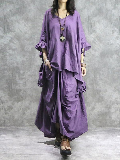 Oversize Batwing Sleeves Shirt