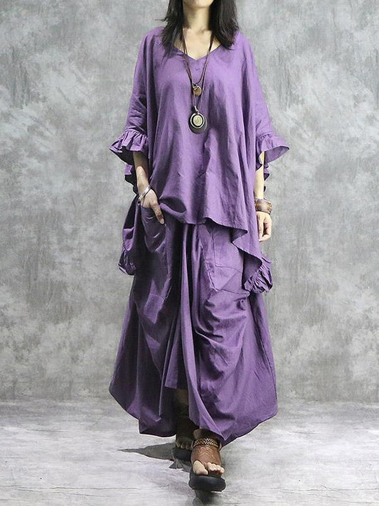 Oversize Batwing Sleeves Shirt