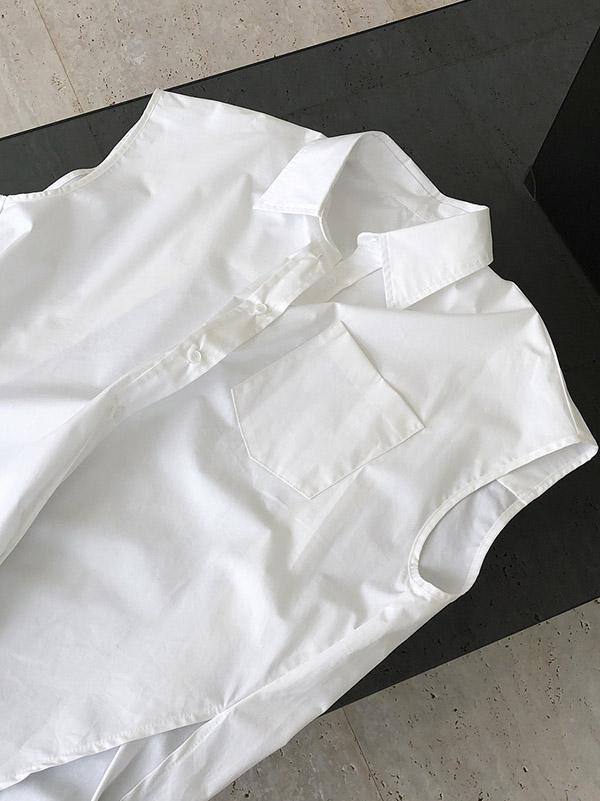 Original Solid Sleeveless Blouses&Shirts Tops