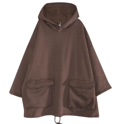 Buykud Casual Solid Color Thickened Plus Velvet Coat