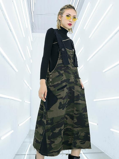 Camouflage Loose Casual Dress