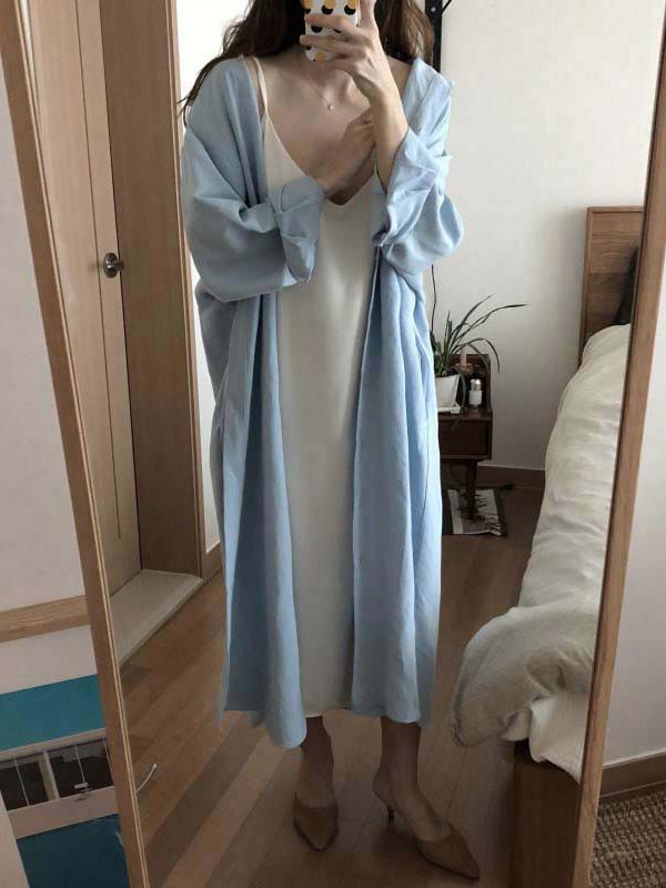 Chic Loose Long Shirt Dress