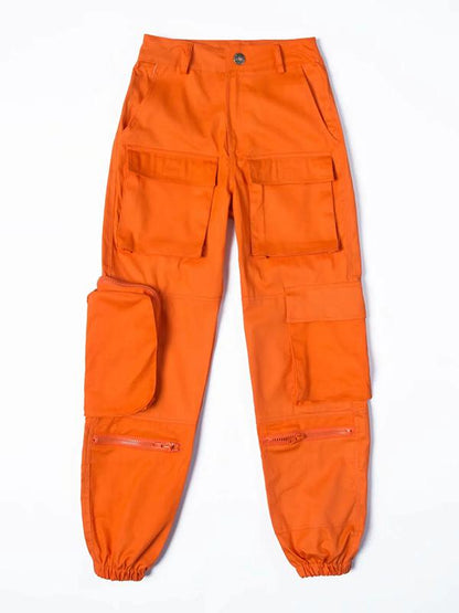 Fashion Ankle-tied Overalls Pants