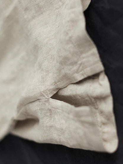 Retro Linen Embroidered T-shirts