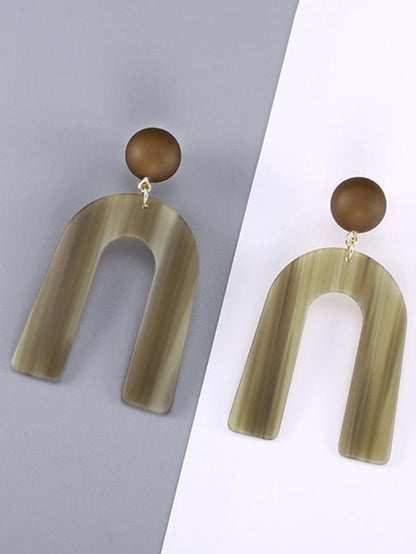 U pattern Earrings