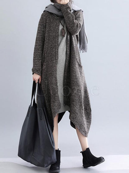 Loose Cropped Hemline Outwear