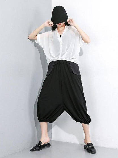 Loose Split-joint Harem Pants