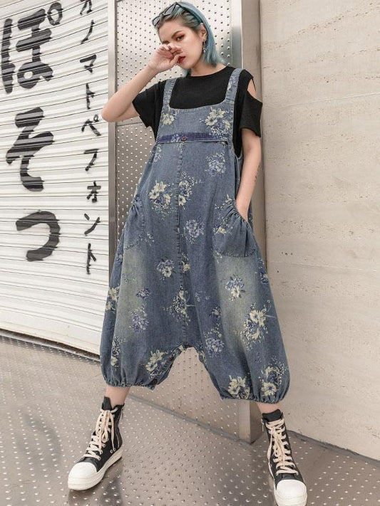Loose Retro Harem Jumpsuit