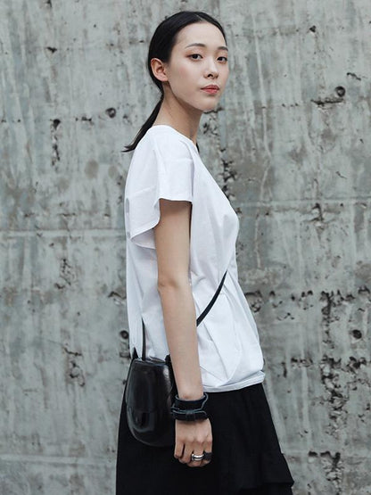Summer Solid Split-joint T-Shirt