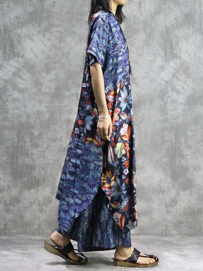 New Loose Oversize Printed Dress + Wide Leg Pants