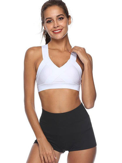Wide Band Shockproof No Steel Ring Sports Bra