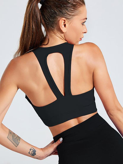 Solid Elasticity Wireless Shockproof Sports Bra