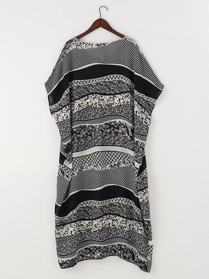 Original Printed Round-Neck Dress