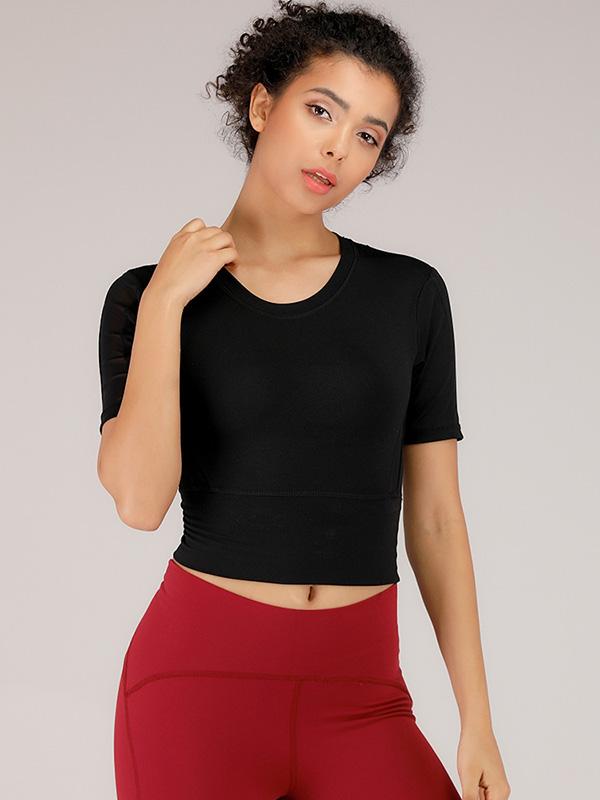 Quick-dry Collect Waist Sports Tee