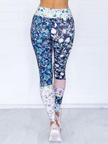 Fashion Printed Floral Fresh Yoga Suits