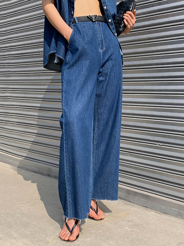 Original Blue Empire Wide-Leg Jean Pants