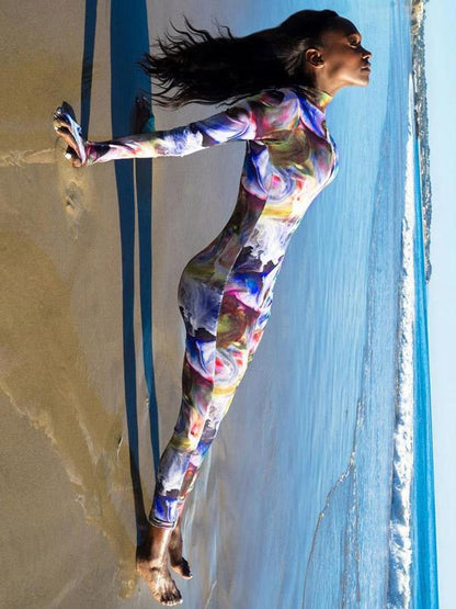 Printed Yoga Jumpsuits