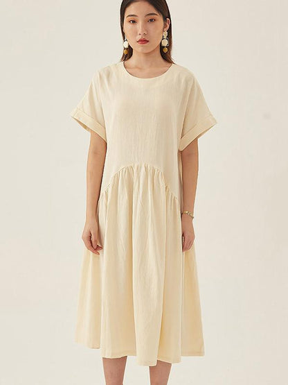 Original Retro Cropped Hemline Long Dress