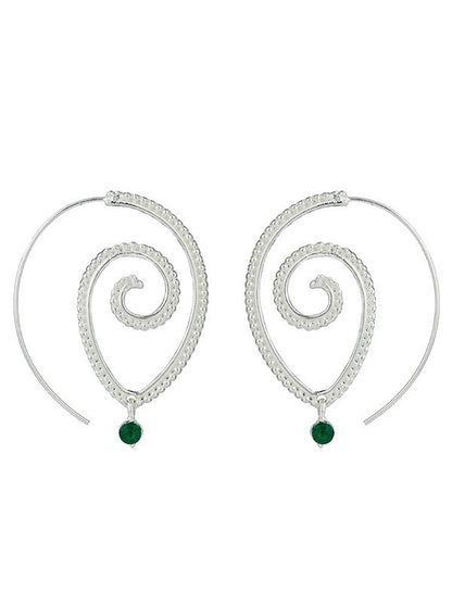 Vintage Retro Alloy Hollow Earrings Accessories