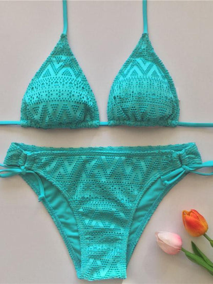 Sexy Triangle Hater-neck Bikinis Swimwear