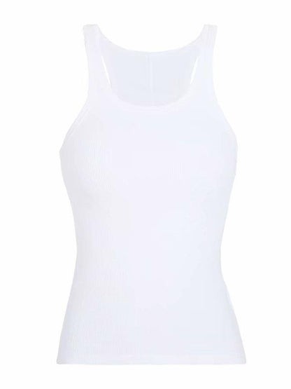 Sleeveless Solid Casual Tanks