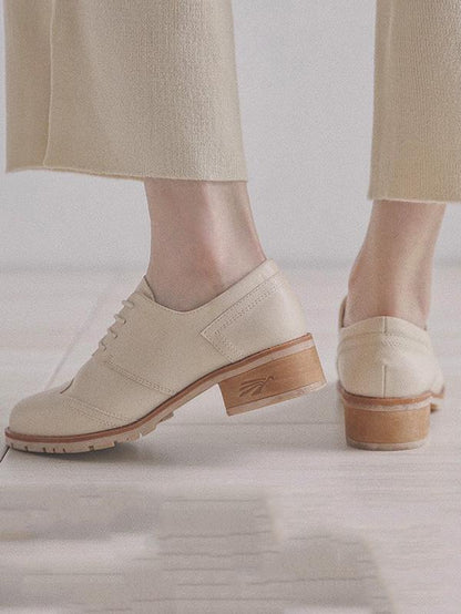 Vintage Solid Leather Shoes
