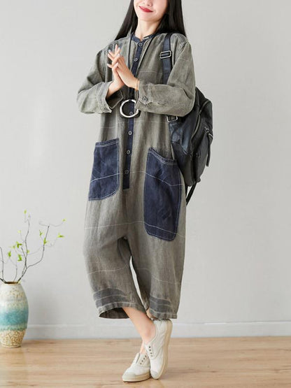 Cotton Linen Oversize Jumpsuit