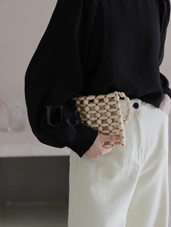 Casual Puff Sleeves Blouses