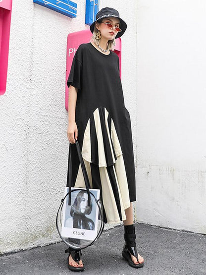 Oversize Asymmetric Long Dress