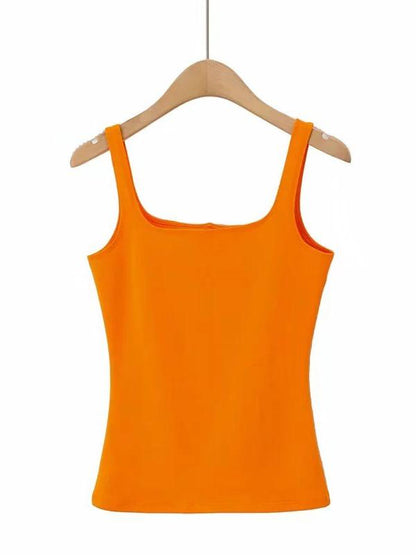 Sexy Solid Wrap Spaghetti-Neck Vest Top