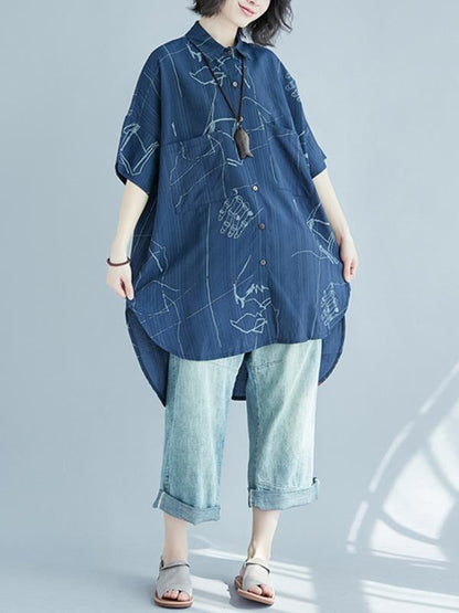 Loose Cropped Polo Shirt