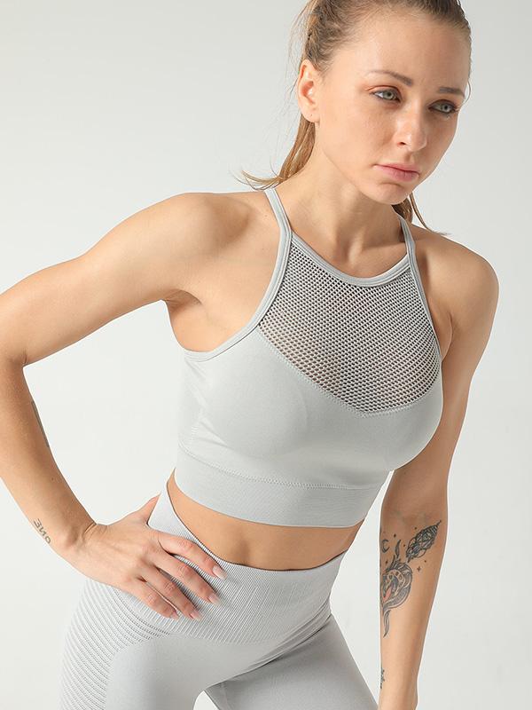 Solid Quick Dry Shockproof Wrap Sports Bra