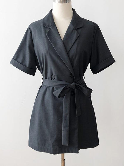 Original Solid Wide Leg Suit Jumpsuits