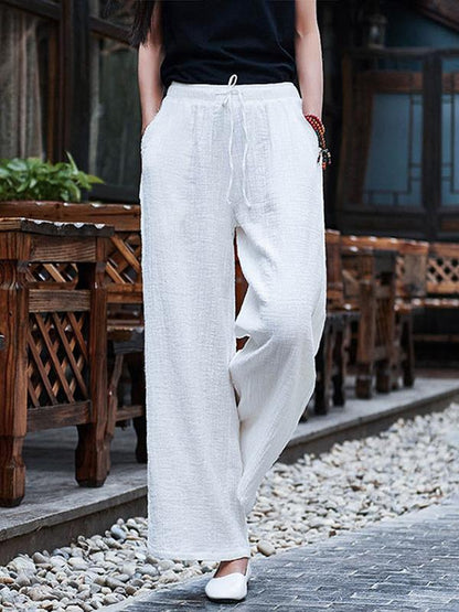 Casual Linen Yoga Pants