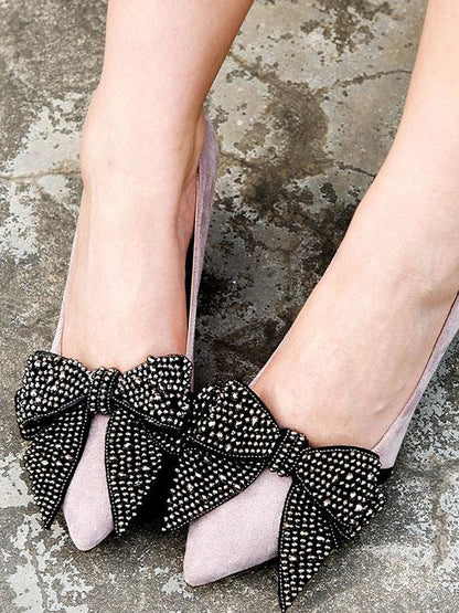 Bow-embellished DIY Shoes Decoration