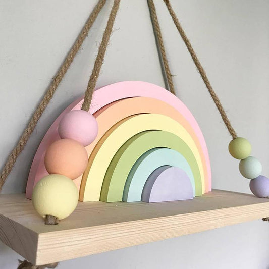 INS Macaron Rainbow Embossment Home Decoration