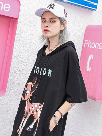 Casual Hoodie Long Dress