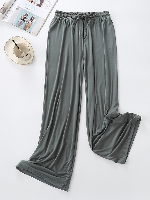 Comfortable Solid Color Modal Pajama Pants