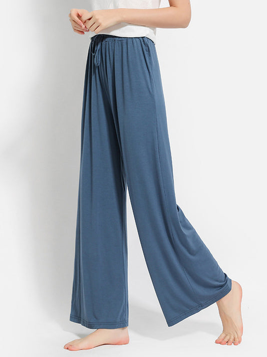 Comfortable Solid Color Modal Pajama Pants
