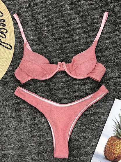 Sexy Flashy Fabrics Bikini