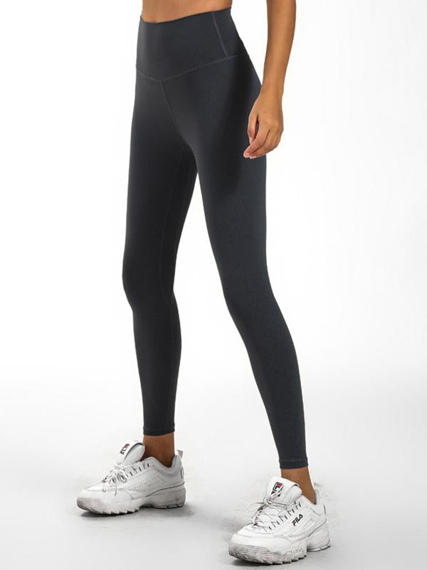 Wrap Solid High Waist Elastic Force Sports Leggings