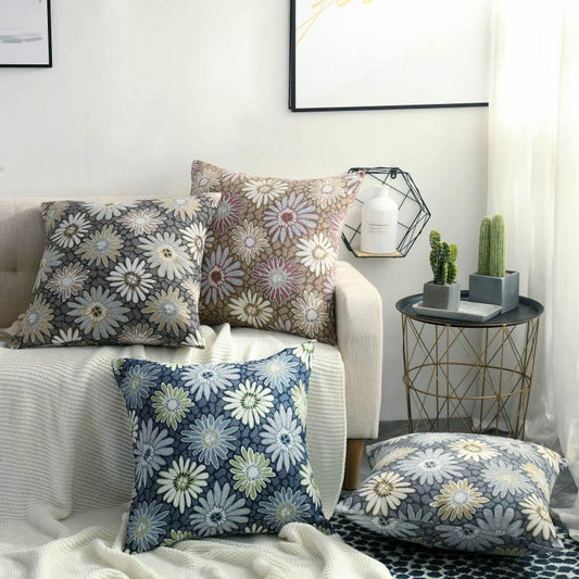 Printed Plaid Pillow Case