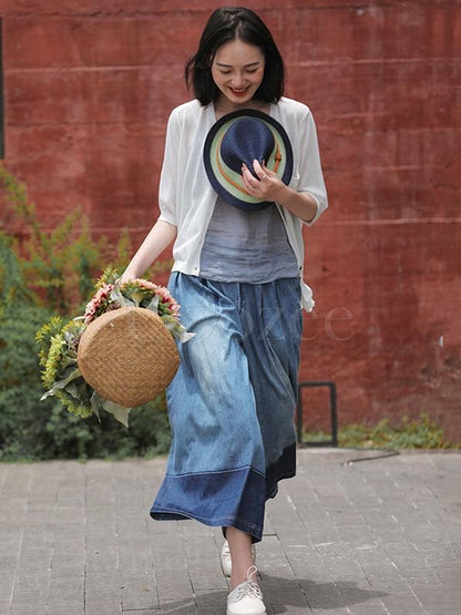 Loose Split-joint Wide Leg Pants
