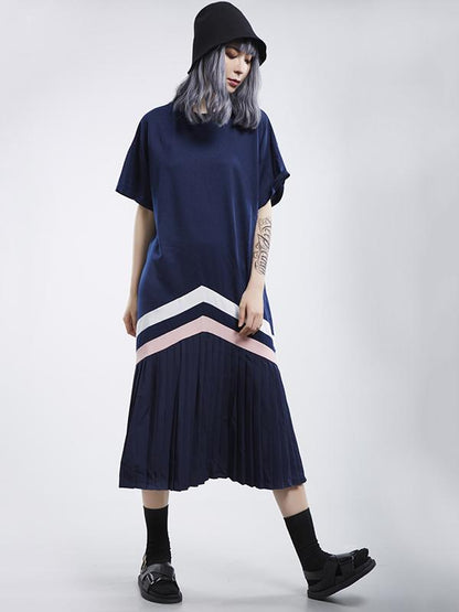 Ruffled Short Sleeves Long Dress