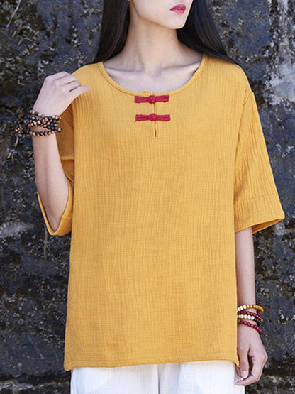 Cotton Linen Forg T-Shirt