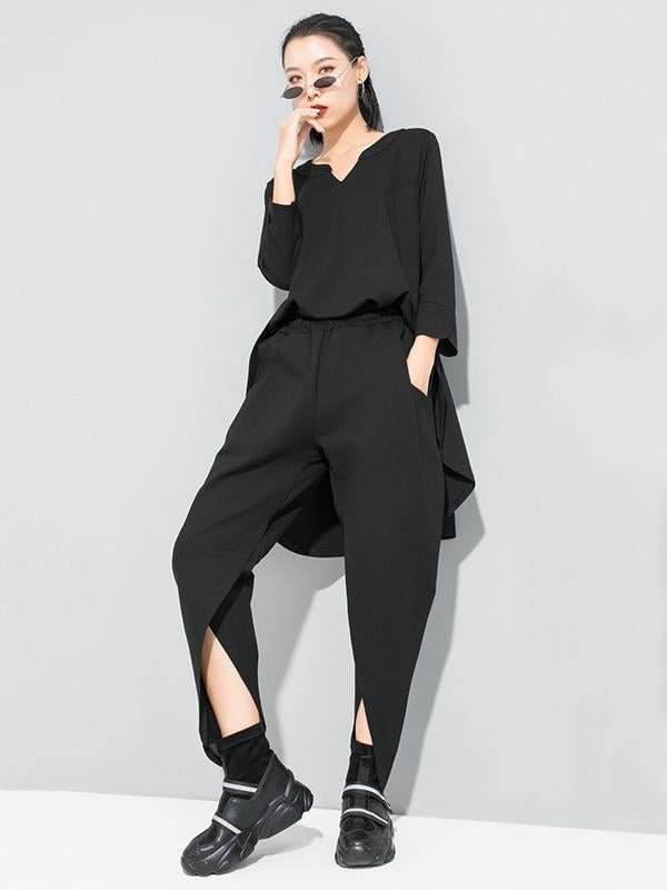 Original Solid Irregularity Harem Pants