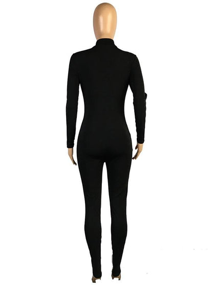 Fashion Casual Color-Block Sports Jumpsuits